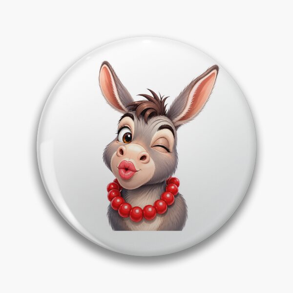 Item preview, Red Beads and Donkey Smiles designed and sold by KaSenArt26.
