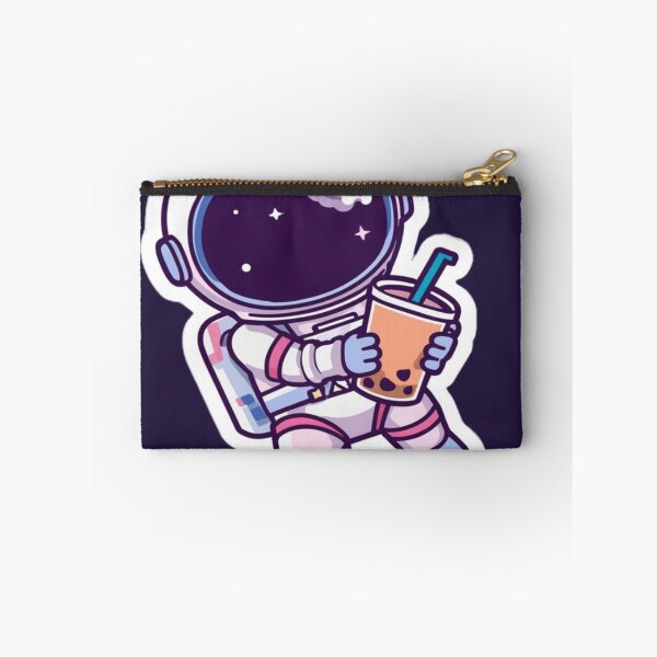 Item preview, Cute Kawaii Astronaut Drinking Boba Tea designed and sold by ItzLacarth.