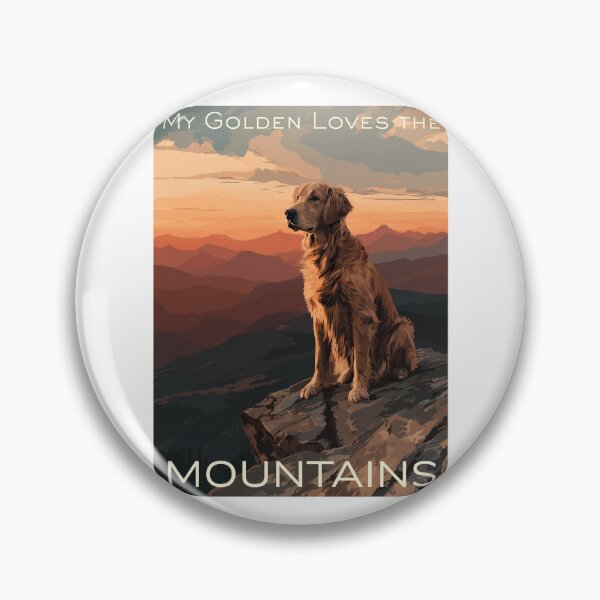 Item preview, My Golden Retriever Loves The Mountains designed and sold by HomeFarmPress.