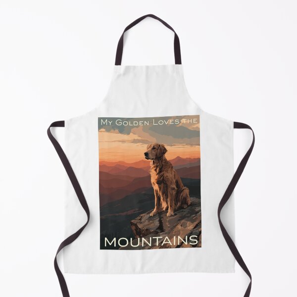 Item preview, My Golden Retriever Loves The Mountains designed and sold by HomeFarmPress.