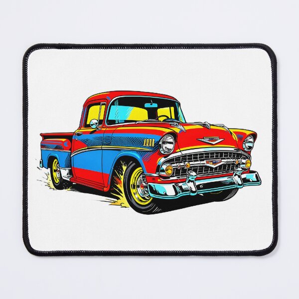 Item preview, Retro 1950s Custom Pickup Truck Vintage Pop Art Illustration designed and sold by rgagliardi2017.