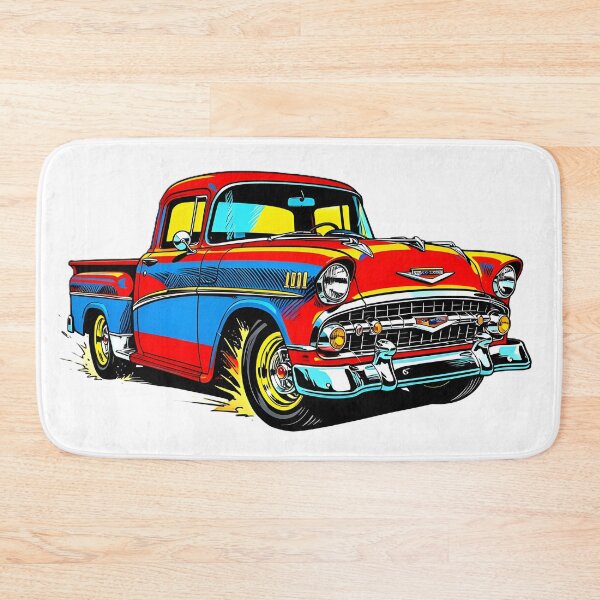 Item preview, Retro 1950s Custom Pickup Truck Vintage Pop Art Illustration designed and sold by rgagliardi2017.