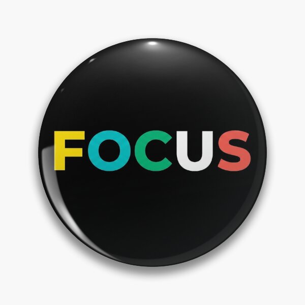 Item preview, Stay Focused Colorful Quote Design | Minimalist Success Mindset Typography designed and sold by No Excuses .