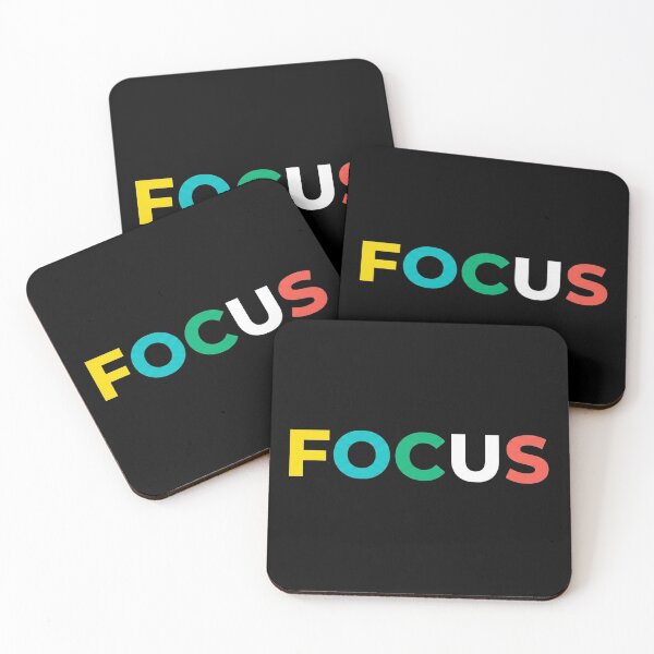 Item preview, Stay Focused Colorful Quote Design | Minimalist Success Mindset Typography designed and sold by No Excuses .