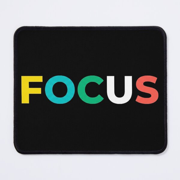 Item preview, Stay Focused Colorful Quote Design | Minimalist Success Mindset Typography designed and sold by No Excuses .