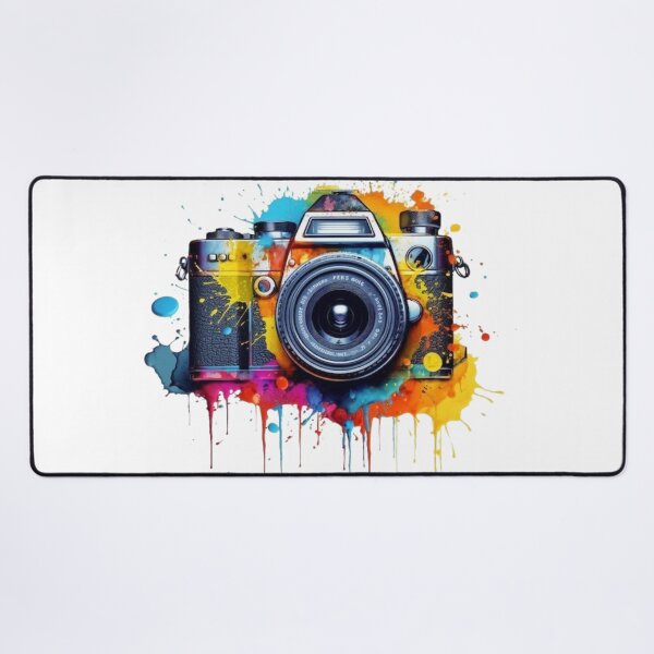 Item preview, Vintage Camera Watercolor Splash - Colorful Photography Art designed and sold by gokhanuzen.