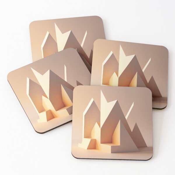 Item preview, Modern Abstract Architectural Shapes Art Poster designed and sold by EnmarcArt.