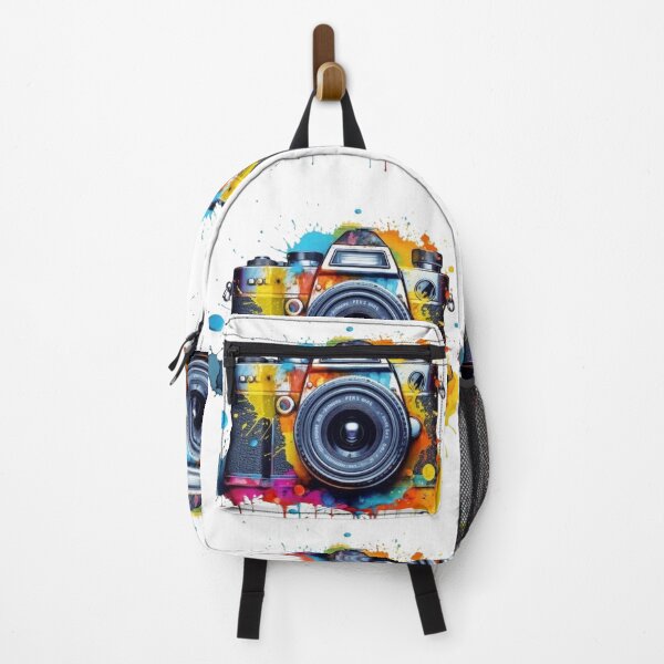Item preview, Vintage Camera Watercolor Splash - Colorful Photography Art designed and sold by gokhanuzen.