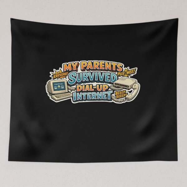 Item preview, My Parents Suvived Dial Up Internet designed and sold by super-think.