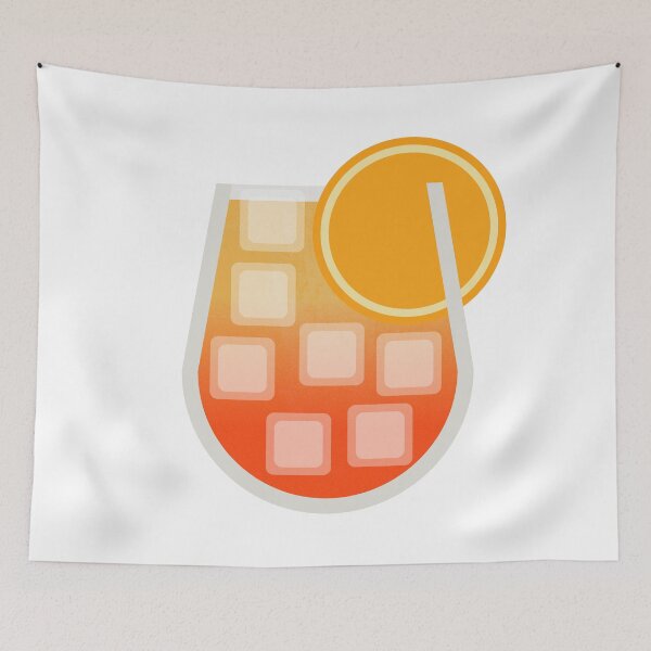 Item preview, Aperol Spritz Cocktail Minimalist Illustration designed and sold by aio.