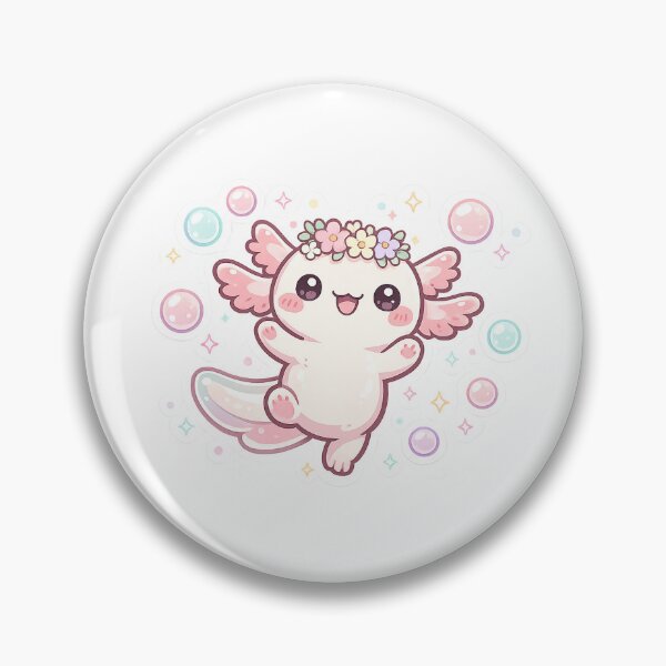 Item preview, Cute Dancing Axolotl Sticker | Kawaii Pastel Axolotl designed and sold by aurapicks786.