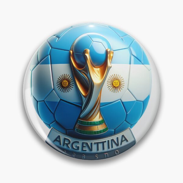 Item preview, Sky Blue Champions Inspired Football Crest – South America Style Badge designed and sold by aminesez22.