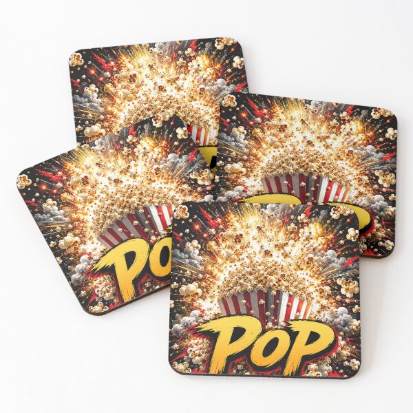 Item preview, Explosive Popcorn Wall Art – Cinematic Movie Night Poster designed and sold by Hookesmode.