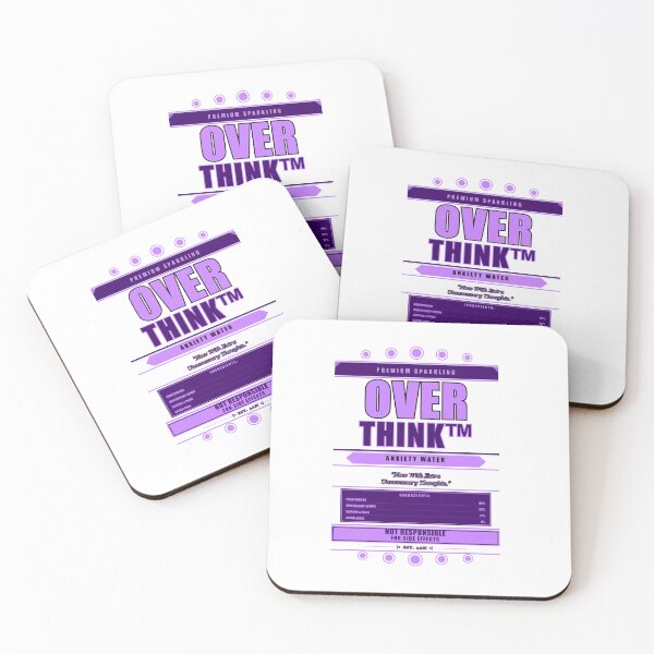Item preview, Overthink Premium Sparkling Anxiety Water Funny Gift designed and sold by Mega-Shopping.