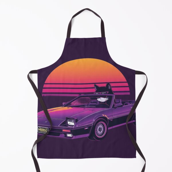 Item preview, Synthwave Cat Driving Retro Sports Car designed and sold by ItzLacarth.
