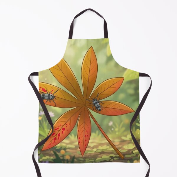 Item preview, Whimsical Autumn Leaf and Beetle Illustration designed and sold by AirCrayons27.