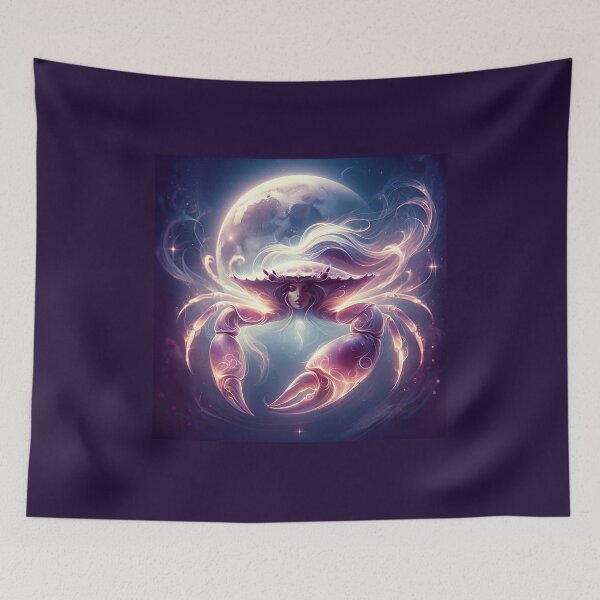Item preview, Celestial Cancer – Zodiac Sign Cosmic Crab designed and sold by UmSkelig834.