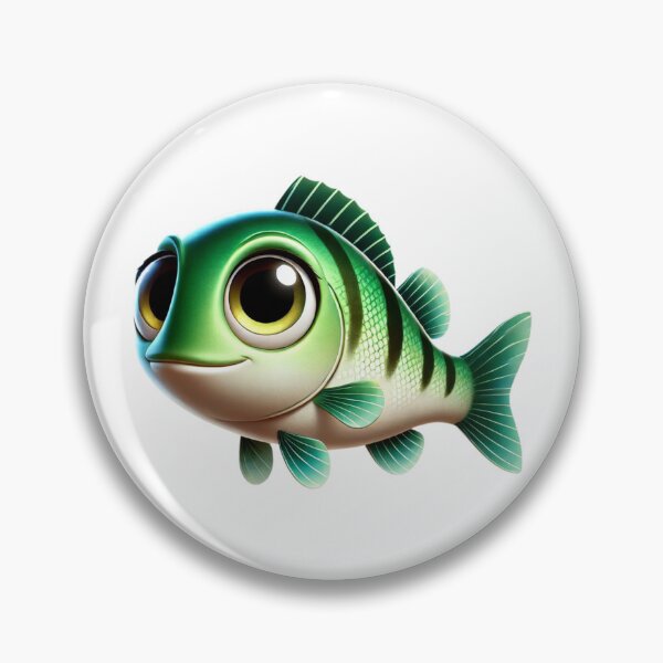 Item preview, Adorable Guadalupe Bass Fish designed and sold by Sillytoe.