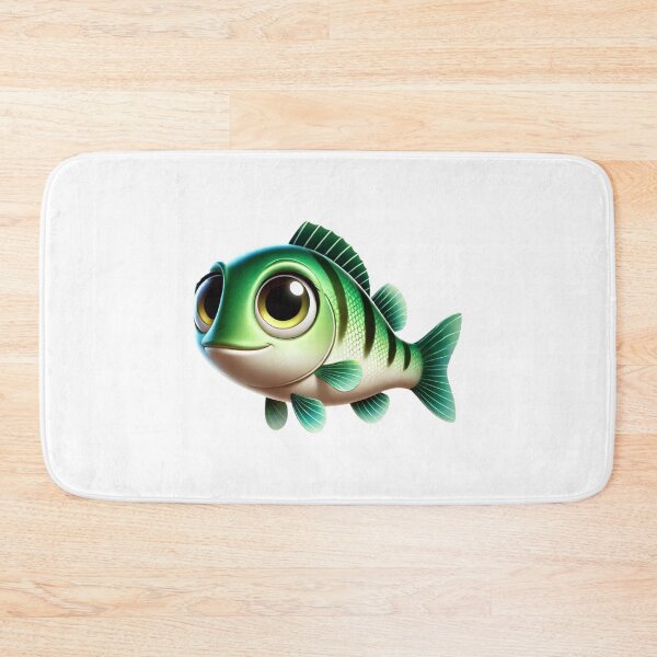 Item preview, Adorable Guadalupe Bass Fish designed and sold by Sillytoe.