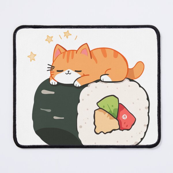 Item preview, Sleeping Sushi Cat designed and sold by PurrfectClubArt.