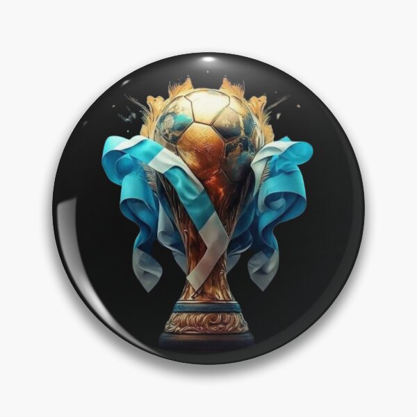 Item preview, Sky Blue Champions Inspired Football Crest – South America Style Badge designed and sold by aminesez22.