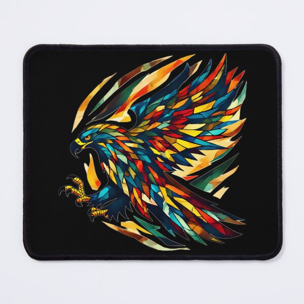 Item preview, Vibrant Colorful Geometric Eagle Abstract Art  designed and sold by Neer arts.