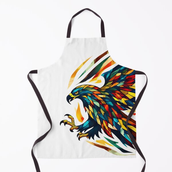 Item preview, Vibrant Colorful Geometric Eagle Abstract Art designed and sold by Neer arts.