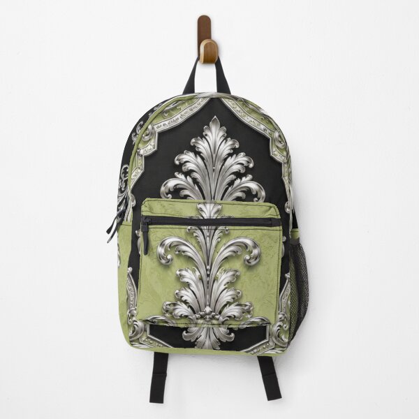 Item preview, Striped Pistachio & Silver Baroque designed and sold by DesignsByPrnces.