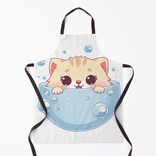 Item preview, Bubble Bath Cat designed and sold by PurrfectClubArt.