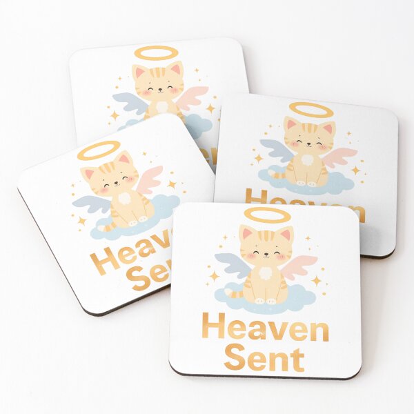 Item preview, Heaven Sent Cat designed and sold by PurrfectClubArt.