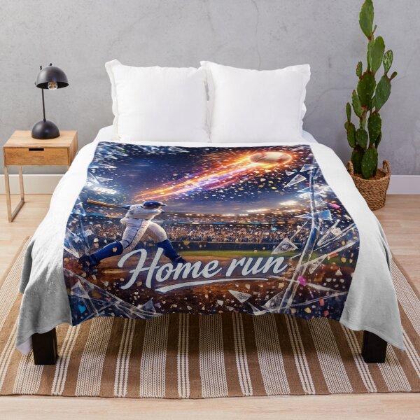 Item preview, Home Run Baseball Wall Art – Explosive Stadium Action Poster designed and sold by Hookesmode.