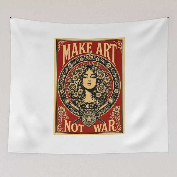 Item preview, Make Art Not War | New Design Make Art OBEY Not War  designed and sold by Maroaly.