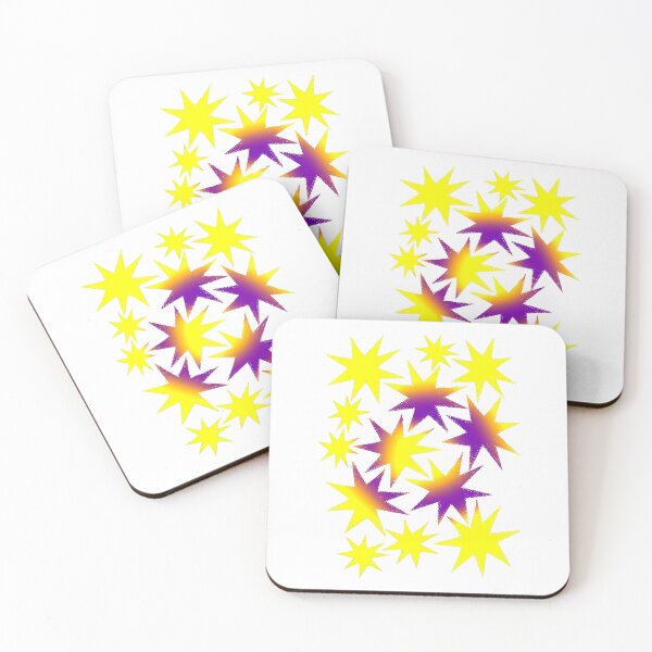 Item preview, Intersex Pride Stars - Gradient Star Cluster Sticker | LGBTQ Pride Art designed and sold by ghostieking.