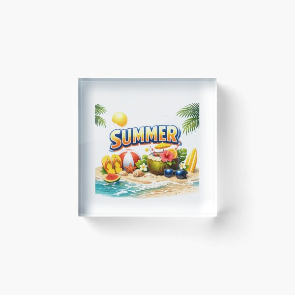Artikelvorschau, Grafik: Sommerstrandparadies, tropischer Urlaub entworfen und verkauft von AchraffPrint.