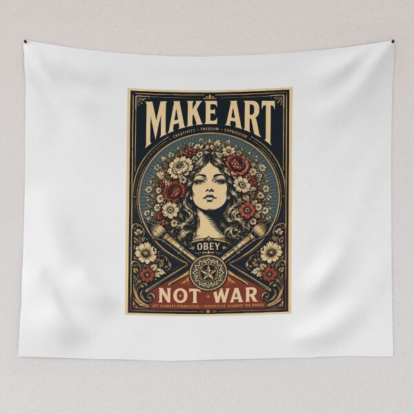 Item preview, Make Art Not War | New Design Make Art OBEY Not War  designed and sold by Maroaly.