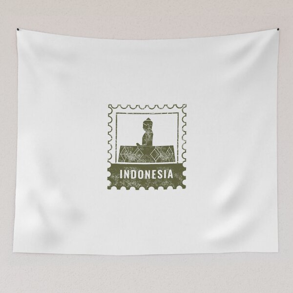 Item preview, Vintage Indonesia Postage Stamp designed and sold by RickTShop.