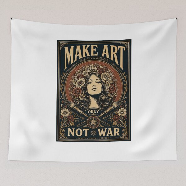 Item preview, Make Art Not War | New Design Make Art OBEY Not War  designed and sold by Maroaly.