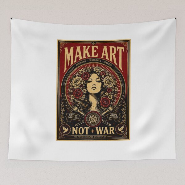 Item preview, Make Art Not War | New Design Make Art OBEY Not War  designed and sold by Maroaly.