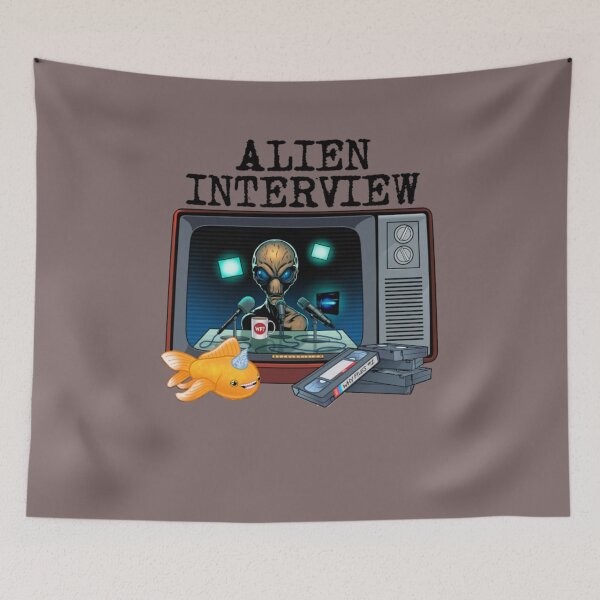 Item preview, The Why Files The Alien Interview Cutout Hecklefish designed and sold by inb4.