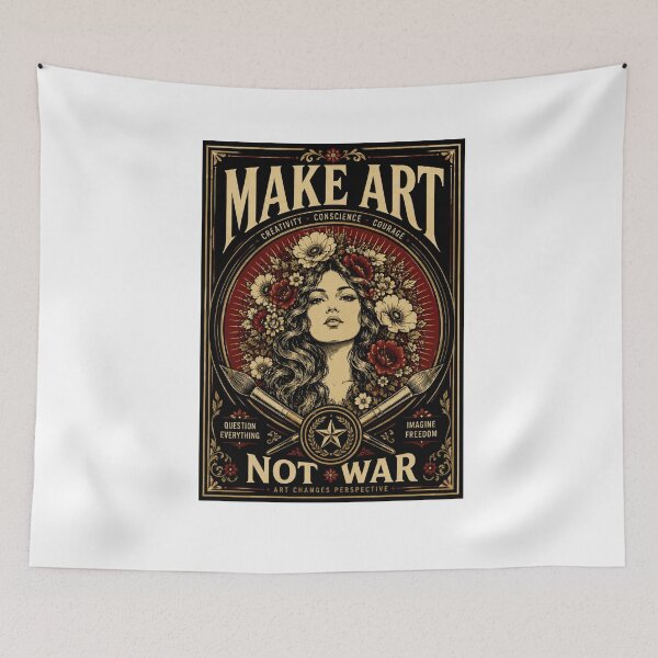 Item preview, Make Art Not War | New Design Make Art OBEY Not War  designed and sold by Maroaly.