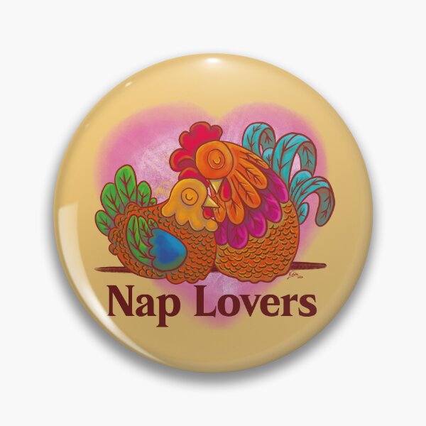 Item preview, Rooster and hen couple nap lovers designed and sold by Konopikyu.