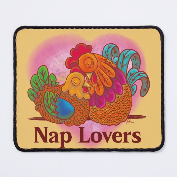 Item preview, Rooster and hen couple nap lovers designed and sold by Konopikyu.