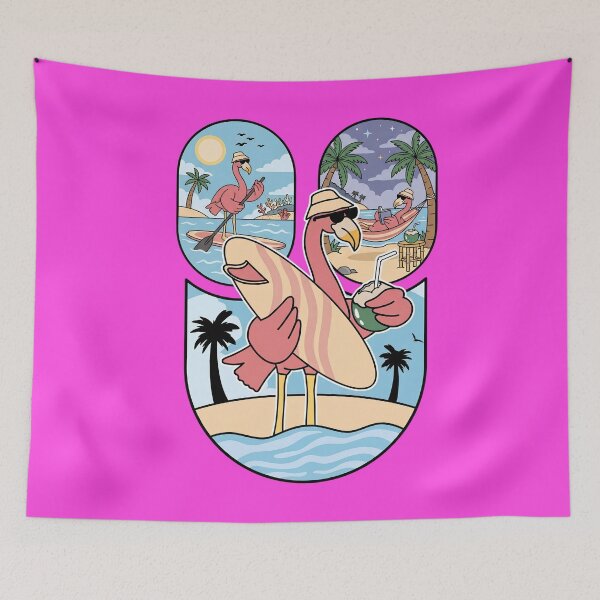 Item preview, Flamingo Summer Beach Life Tropical Vacation designed and sold by Majnon8bp.
