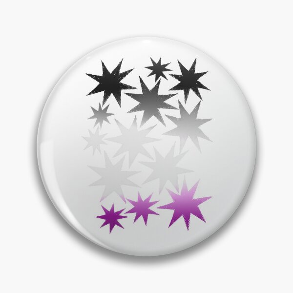 Item preview, Asexual Pride Stars - Gradient Star Cluster Sticker | LGBTQ Pride Art designed and sold by ghostieking.