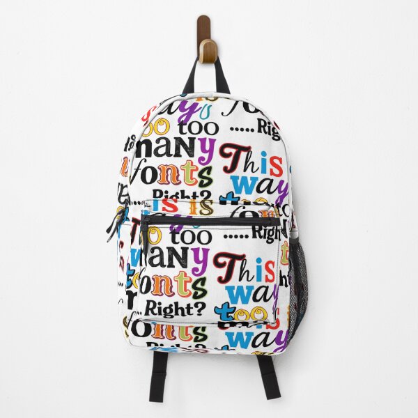 Item preview, This Is Way Too Many Fonts Right? Funny Typography Design designed and sold by arifali786.