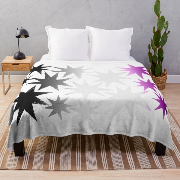 Item preview, Asexual Pride Stars - Gradient Star Cluster Sticker | LGBTQ Pride Art designed and sold by ghostieking.