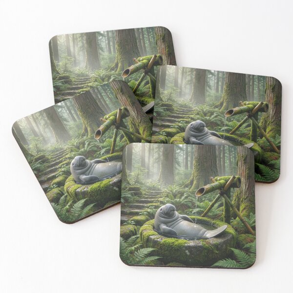 Item preview, Manatee Bathes in Shishi Odoshi designed and sold by Tridentulus.