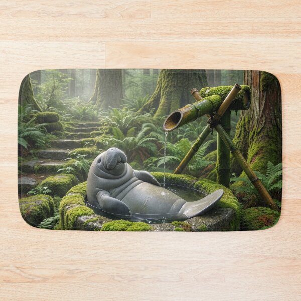 Item preview, Manatee Bathes in Shishi Odoshi designed and sold by Tridentulus.