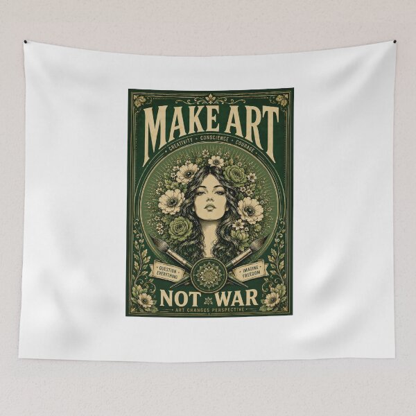 Item preview, Make Art Not War | New Design Make Art OBEY Not War  designed and sold by Maroaly.