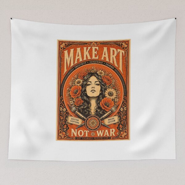 Item preview, Make Art Not War | New Design Make Art OBEY Not War  designed and sold by Maroaly.